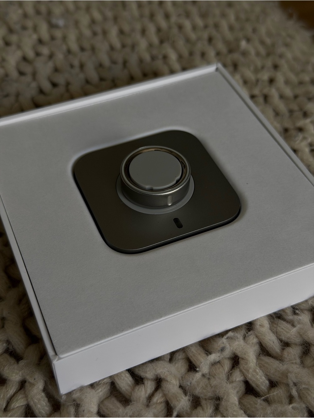 Oura Ring 4 Brushed Silver Size 9